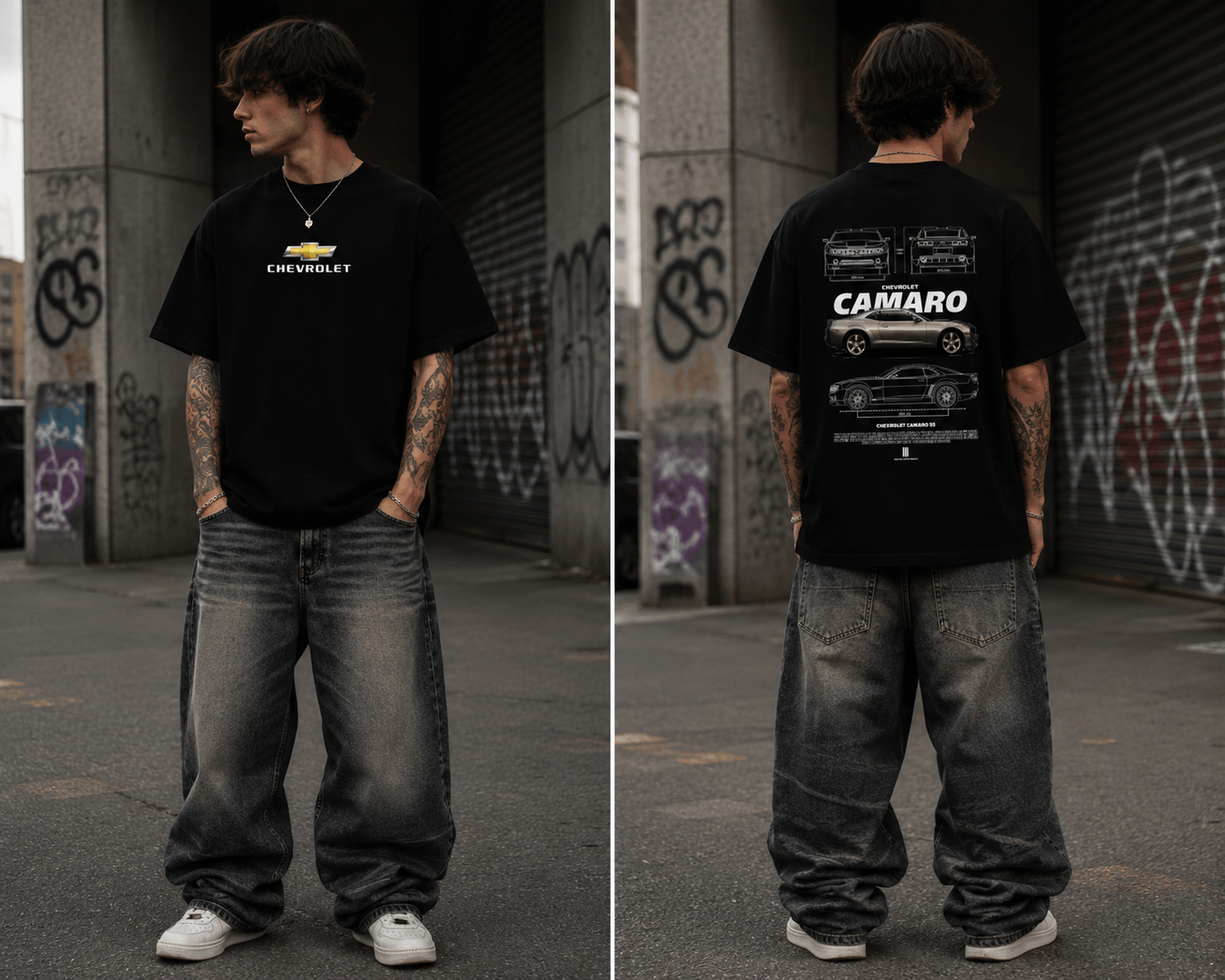 Chevrolet Camaro Graphic Oversized T-Shirt