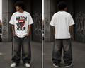 Watch Your Words Graphic Oversized T-Shirt