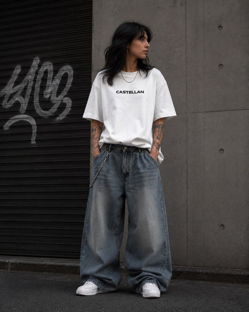 CASTELLAN Minimalist Logo Oversized T-Shirt